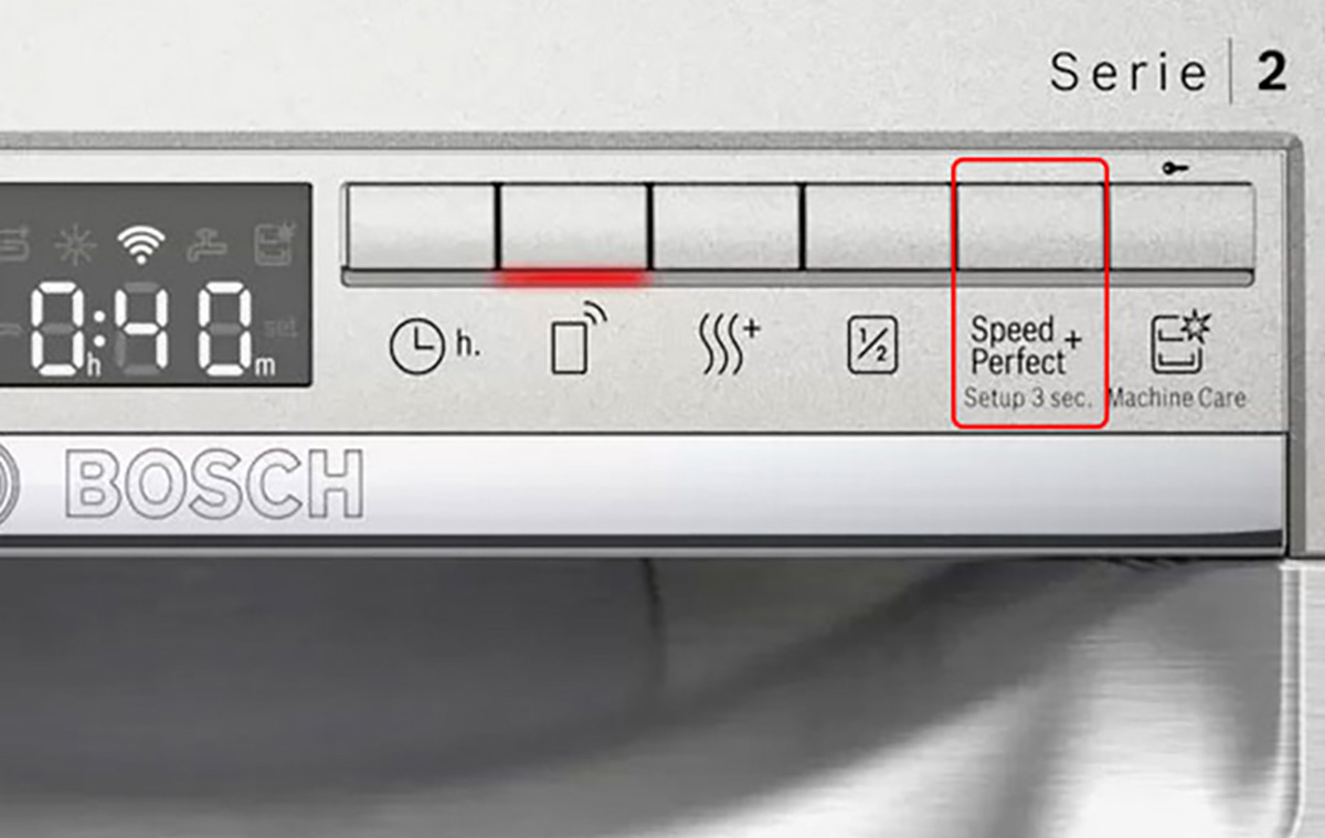 tính năng speed perfect trên máy rửa bát bosch sms2hai12e