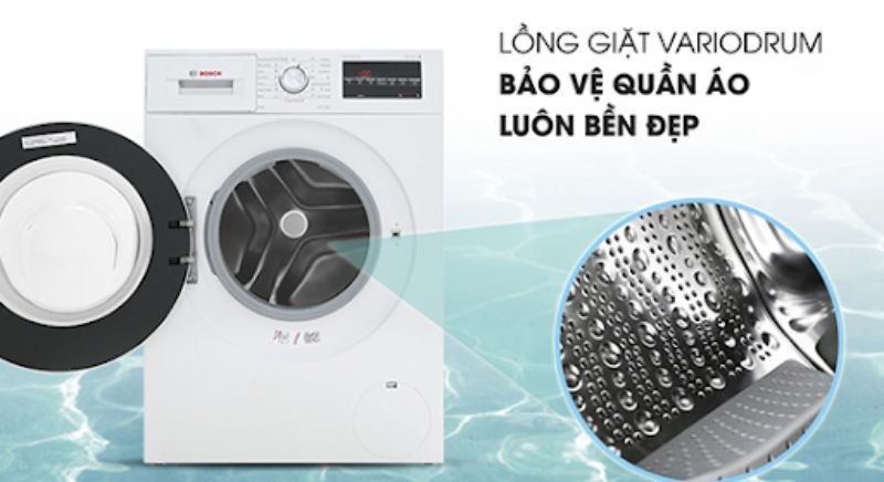 Máy giặt Bosch 12kg trang bị công nghệ tiên tiến hàng đầu