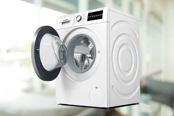 Máy giặt Bosch có màn hình LED hiển thị các thông số và lựa chọn cài đặt một cách rõ ràng