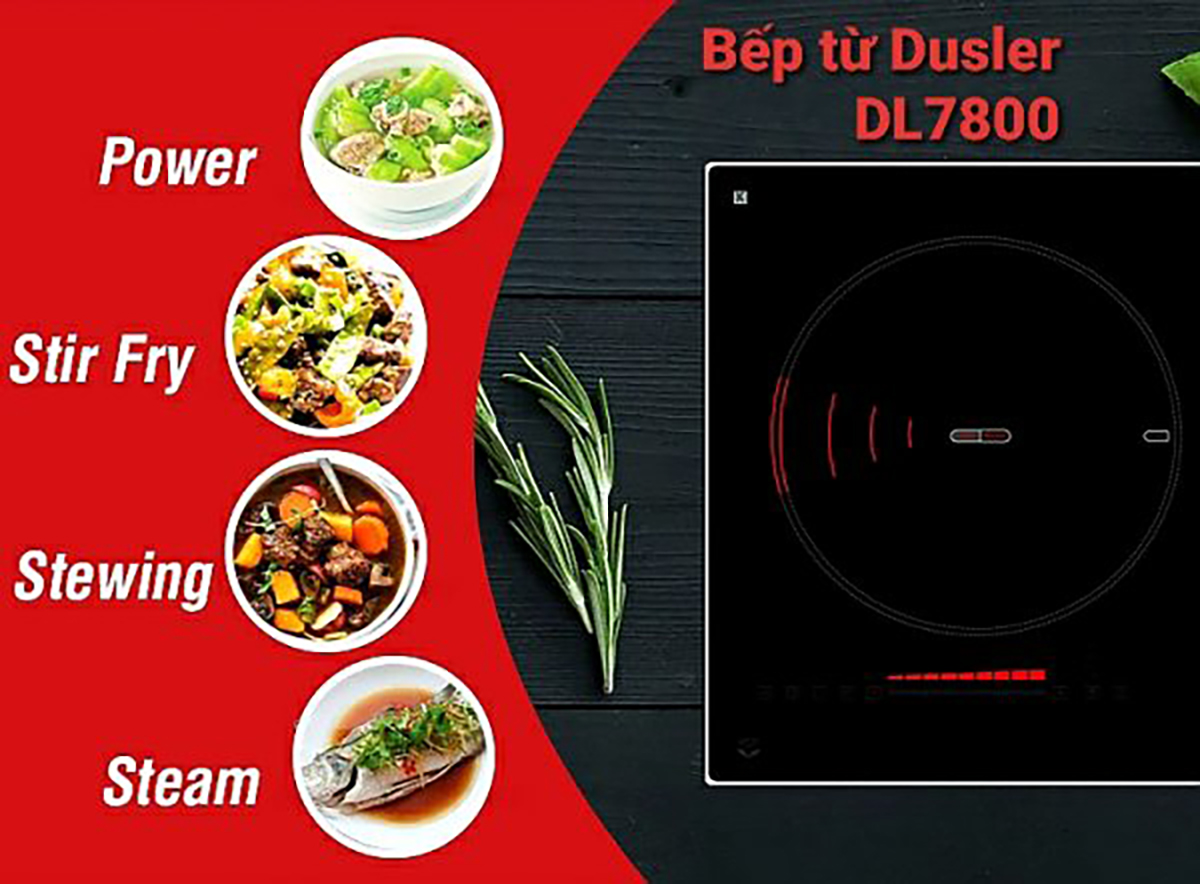 Tính năng nấu ăn của bếp từ Dusler DL 7800 Plus