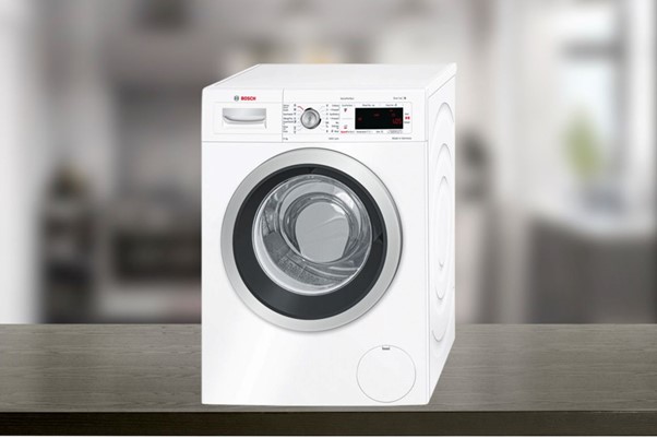 Máy giặt quần áo Bosch WAW28480SG có màu sắc sang trọng, phù hợp với nhiều phong cách thiết kế nội thất