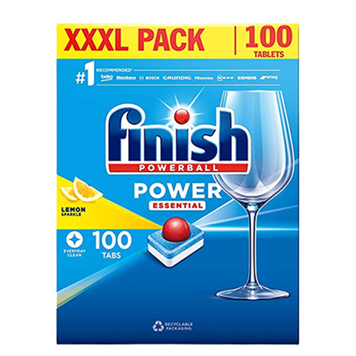 Viên rửa bát Finish Power Essential 100 Viên (Hương Chanh) - Bếp Đức
